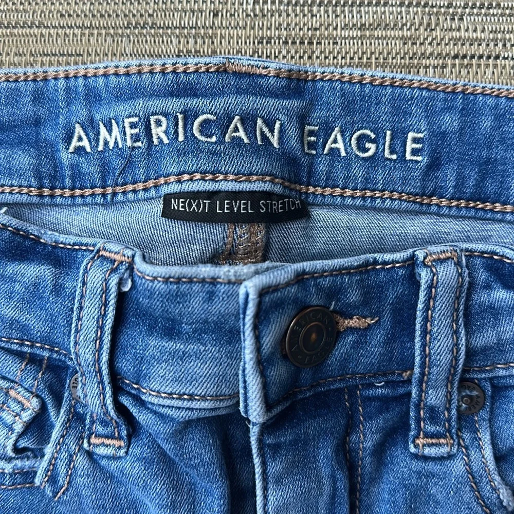 American Eagle Next Level Stretch Hi-Rise Denim Shorts